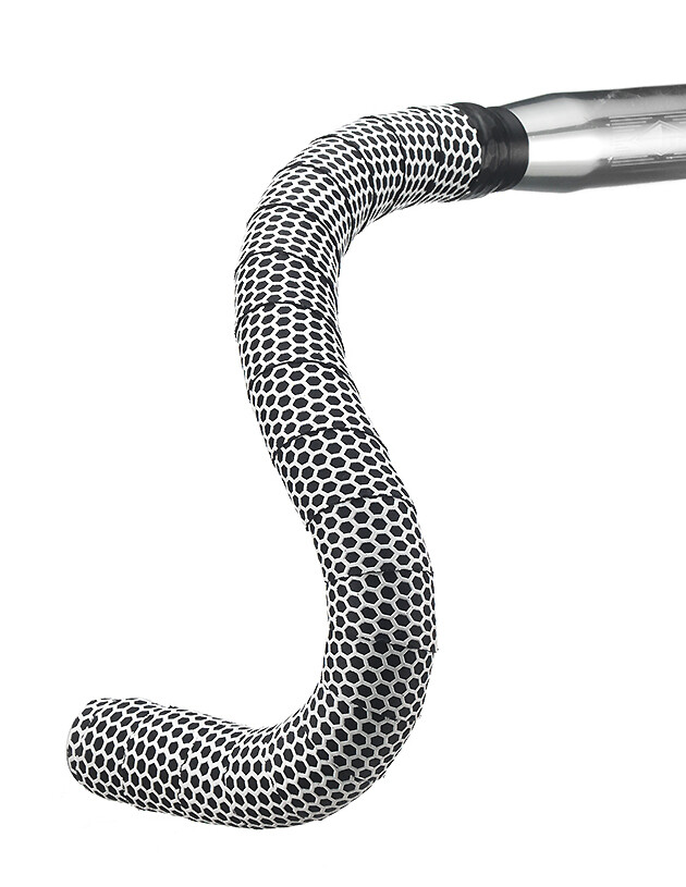 NEW! Silicone Wrap-Hexon Road Touring Bicycle Bike Handlebar Tape White/Black
