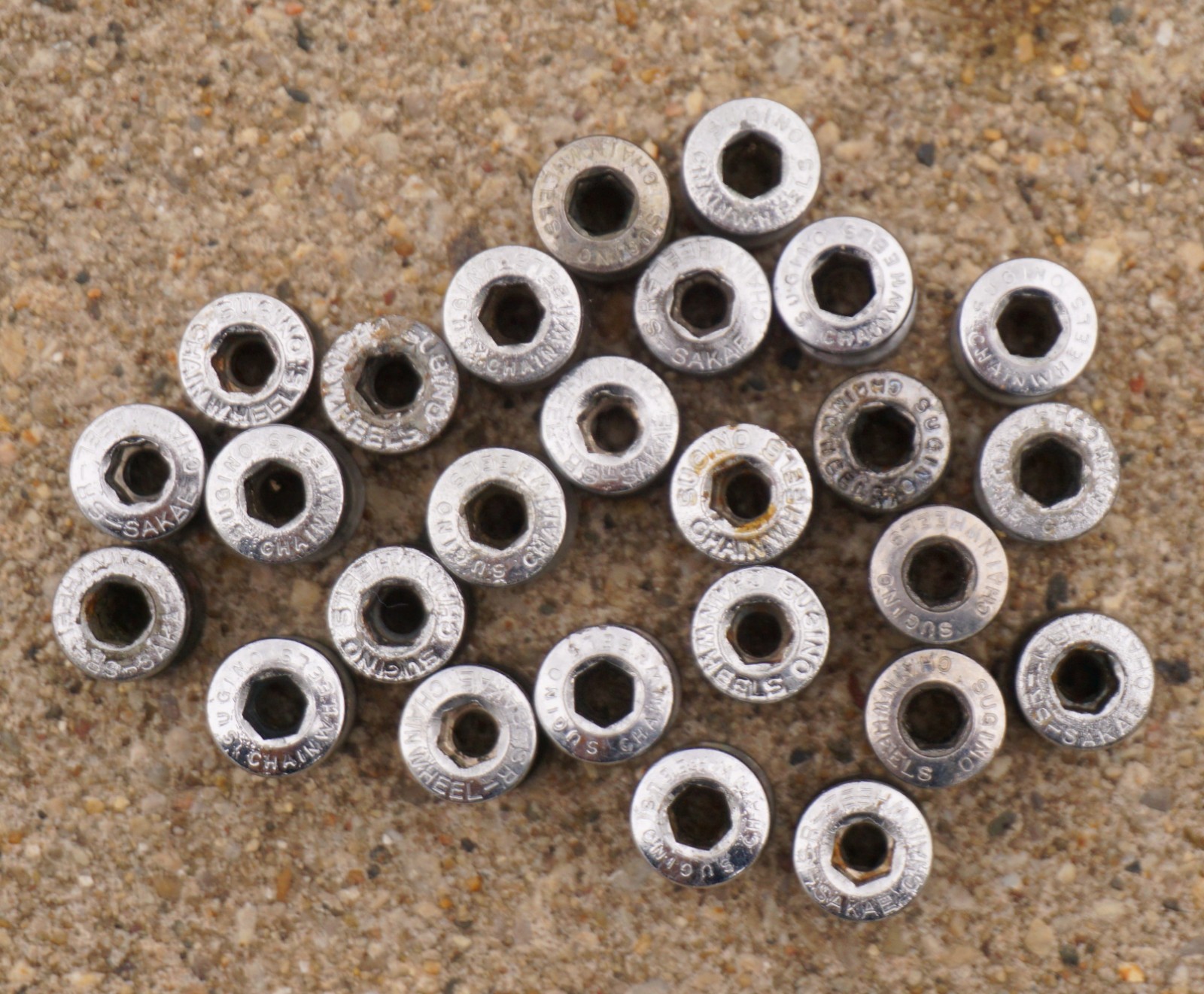 Sugino Sakae SR Chainring Bolts LOT 26 Pairs Vintage Road Bike Double Mountain
