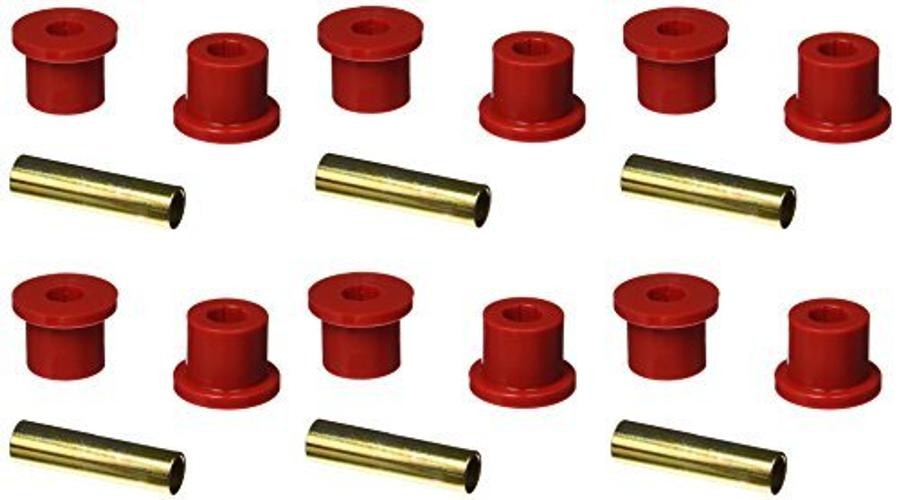 67-87 GM Rear Spring & Shackle Bushings (w/ 1.5in Bushings) – Red