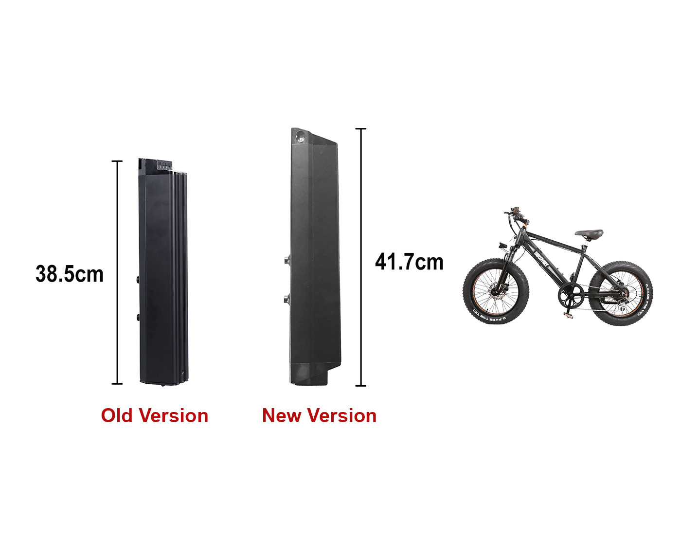 New NAKTO Electric Bicycle 48V 8A Lithium Battery For Discovery