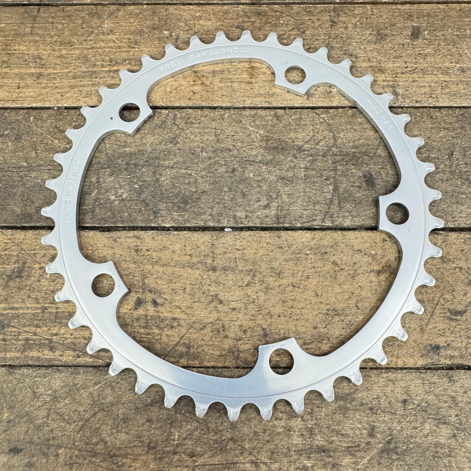 Vintage Campagnolo 42t Chainring 135 BCD 5 Arm 42 Tooth 42-AS Italy Road Bike