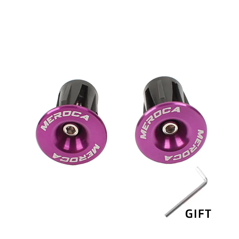 1 Pair Bike Handlebar End Plugs Aluminum Alloy MTB Road BMX Grip Caps