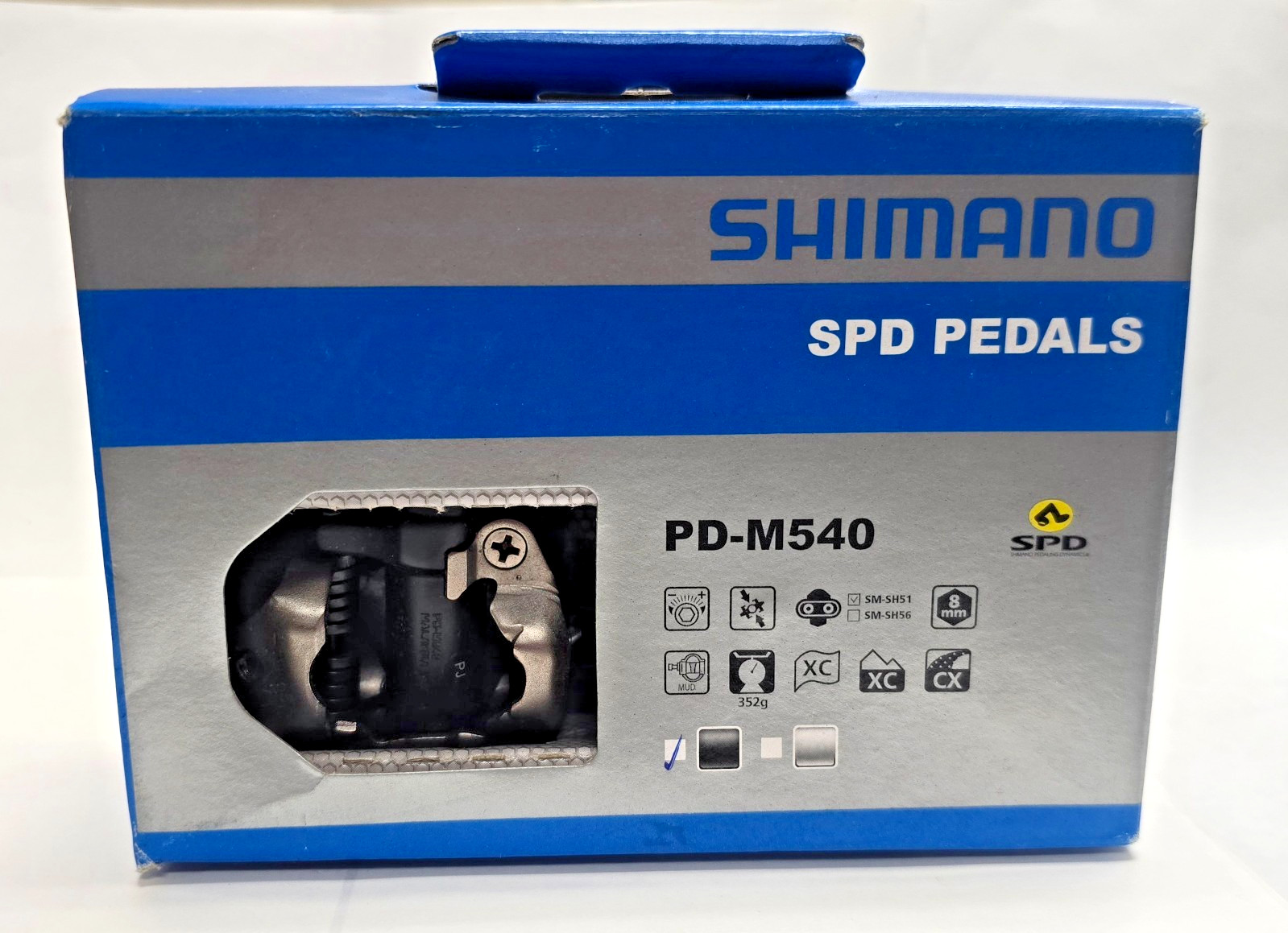 Shimano PD-M540 SPD Clipless MTB Bike Pedals w/ SM-SH51 Cleats Black NEW