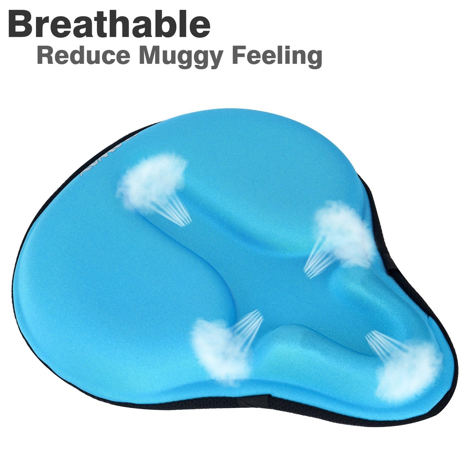 C6 Large Comfortable Bike Seat Cushion – Extra Soft Bicycle Saddle Cover, Thi…