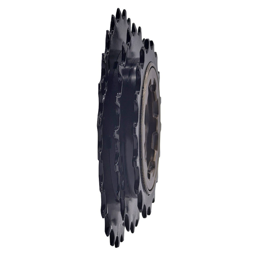 3-Speed Bike Freewheel Black 18T 21T 24T 9.85×9.85×1.55cm for Spin Hub