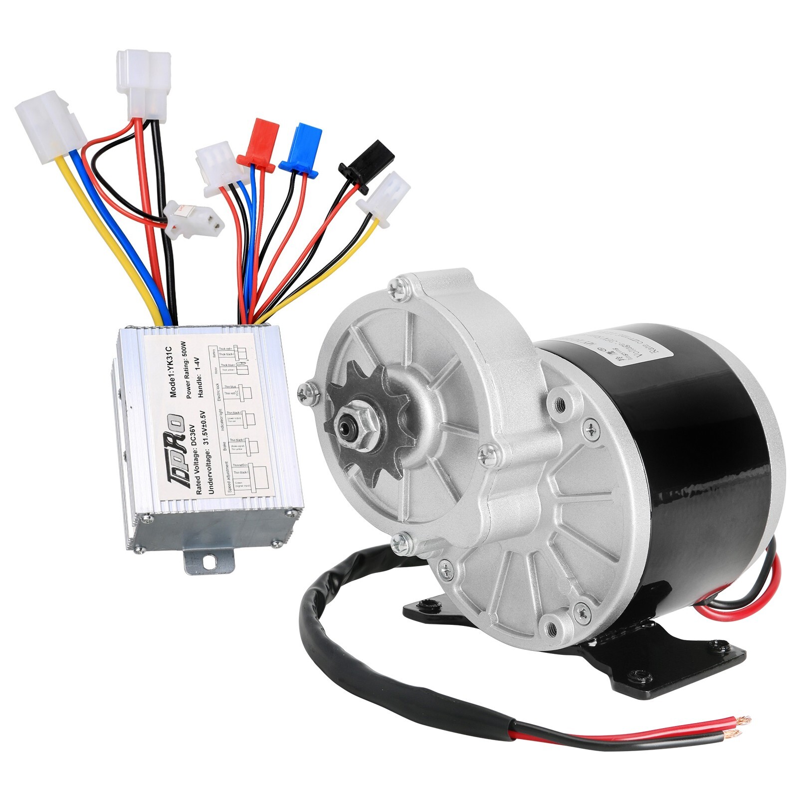 MY1016Z3 350W 36V Gear Reduction DC Brush Motor Mini Bikes Scooters