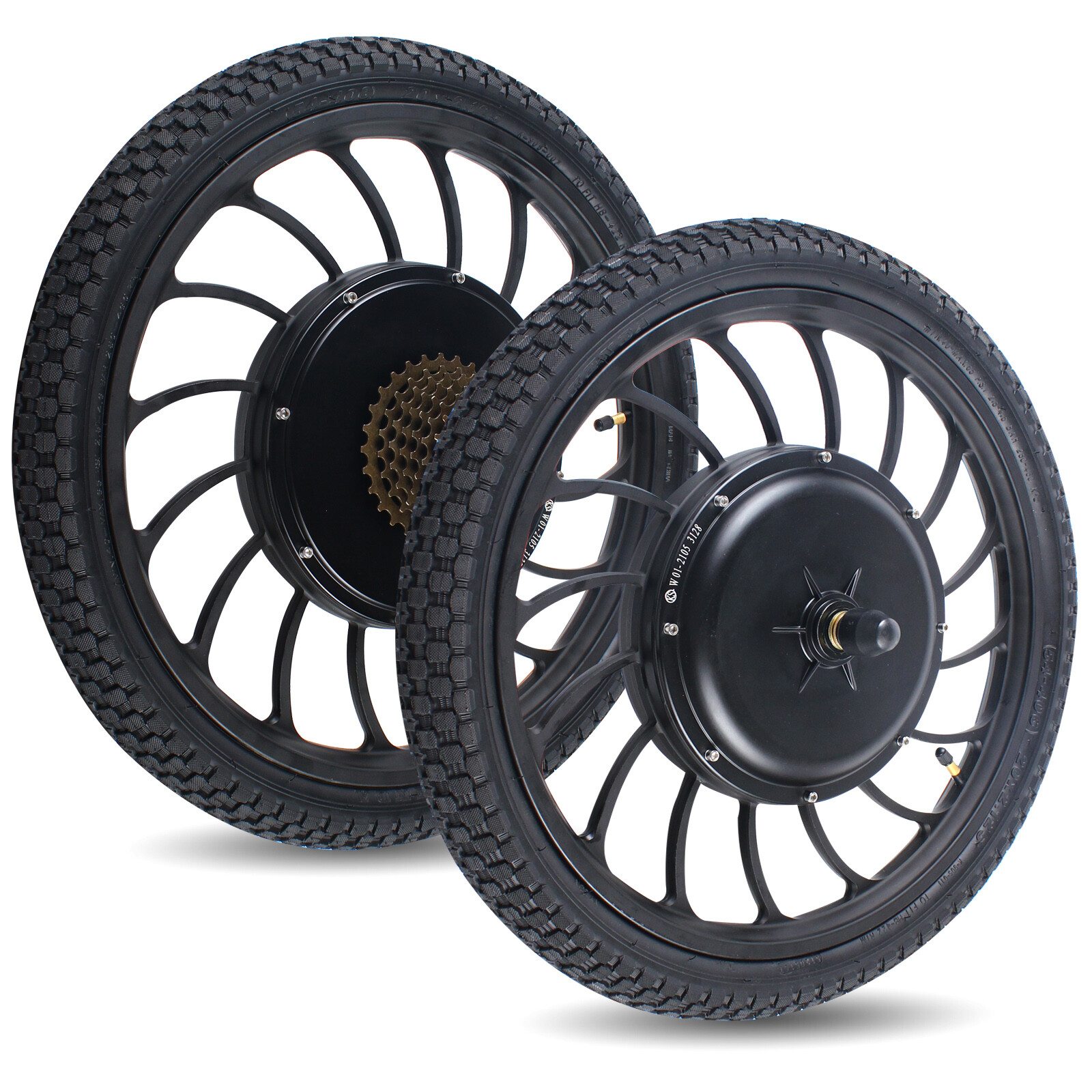 1KW Electric Bicycle Front / Rear Wheel E Bike Motor Conversion Kit Hub 20″ 48V