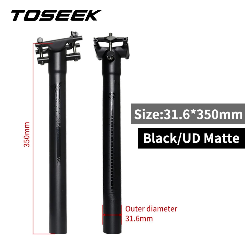 Carbon Seatpost Offset 0mm Mtb Retractable Canoe 27.2/30.8/31.6mm Seat Post