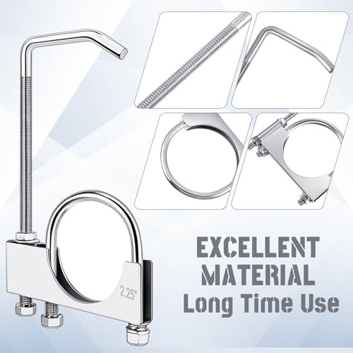Pcs Universal Exhaust Clamp with Hanger, Made of Heavy-Duty Clamp 2.25 Inch 2