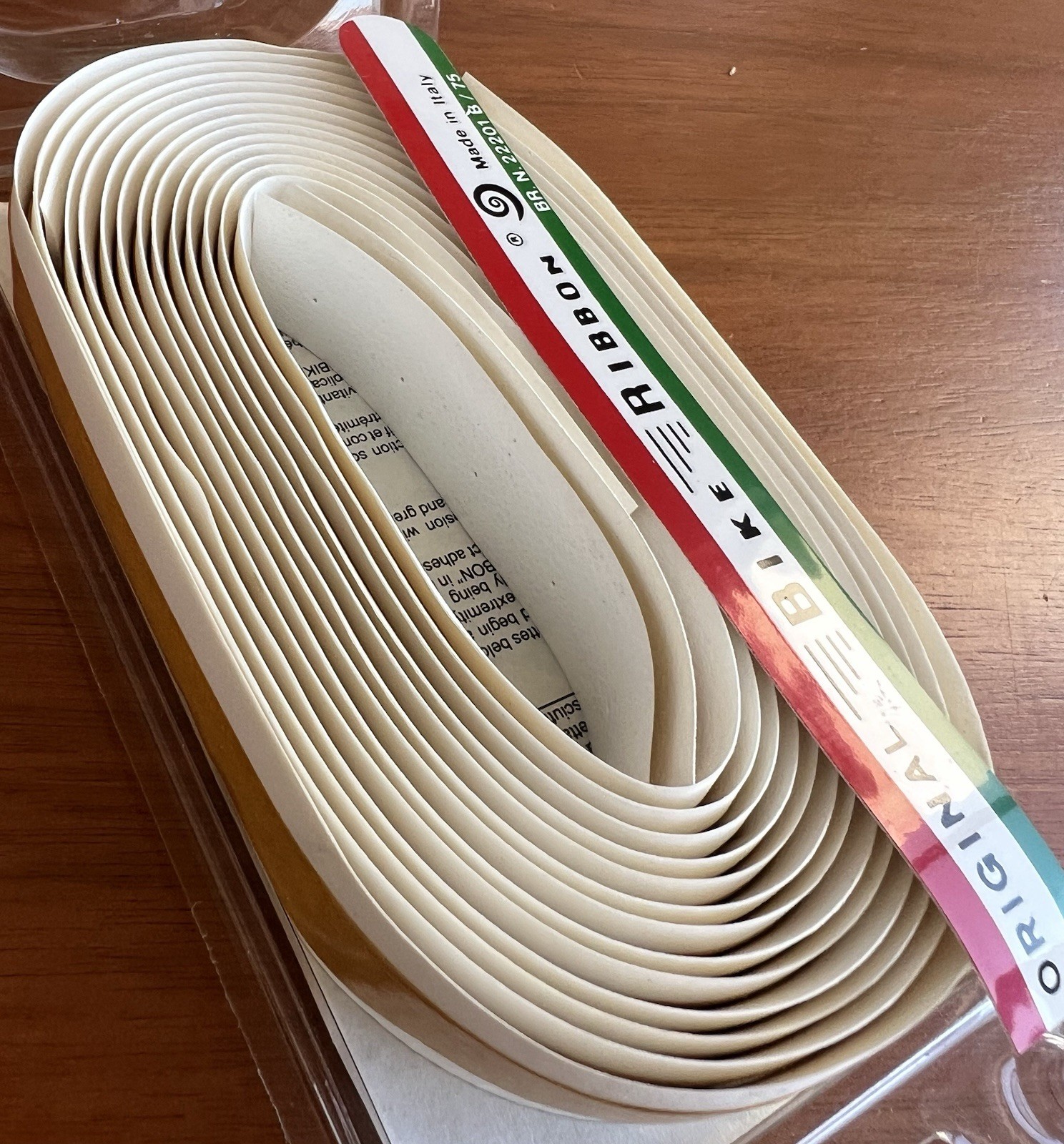 NEW/NOS Vintage Ambrosio Bike Ribbon Handlebar Tape – White