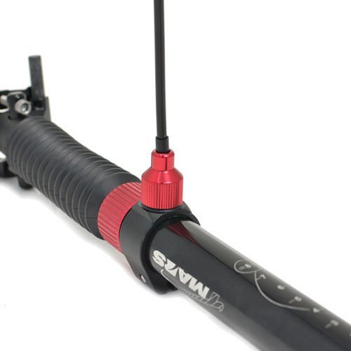 TMARS 419L Mechanical Drop Seatpost, 30.9x400mm (27.2mm w/ adapter) , Black