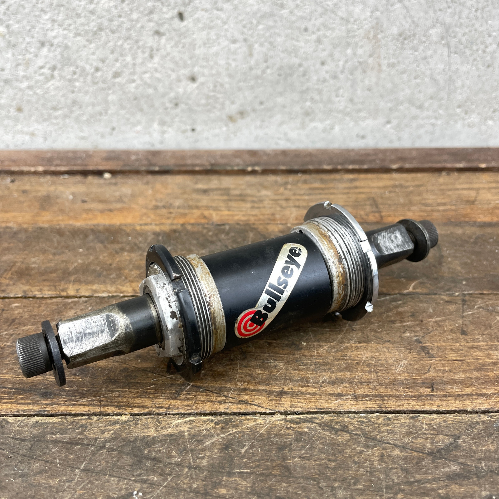 Vintage Bullseye Bottom Bracket Square 127 mm Spindle Shell Sealed Bearing PARTS