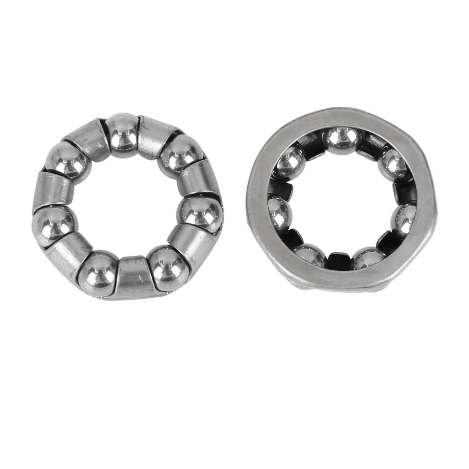 1 Set 9.5mm Bike Rear Solid Axle with 6mm Ball Bearing for Road Bicycle Black