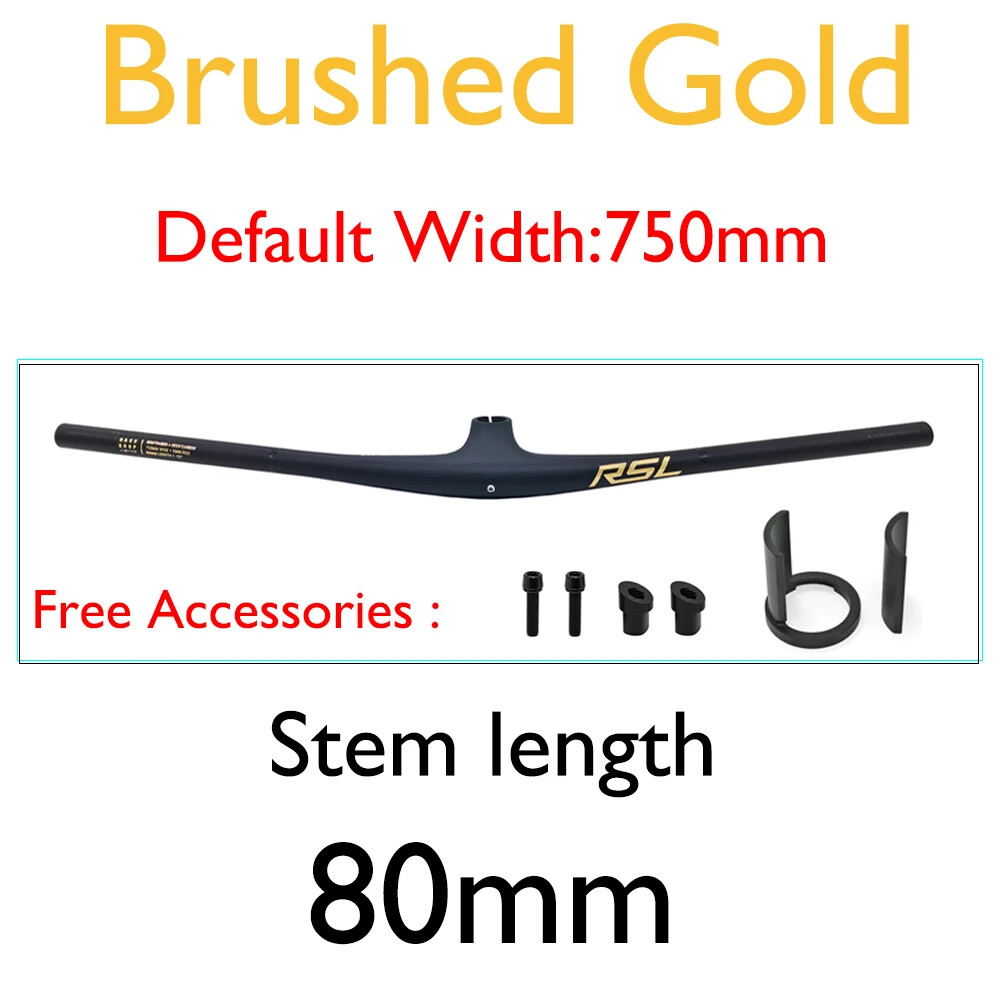 Integrated Full Carbon MTB Handlebar Cockpit 13° Stem Mountain Handlebar 750mm