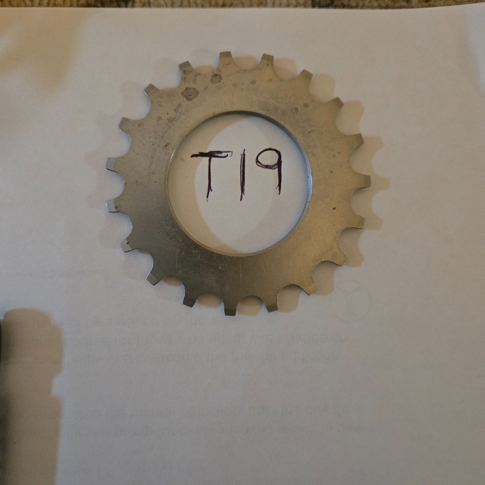 Suntour T19 Freewheel Cog fits New Winner, *Winner and *Winner Pro. 5/6/7s