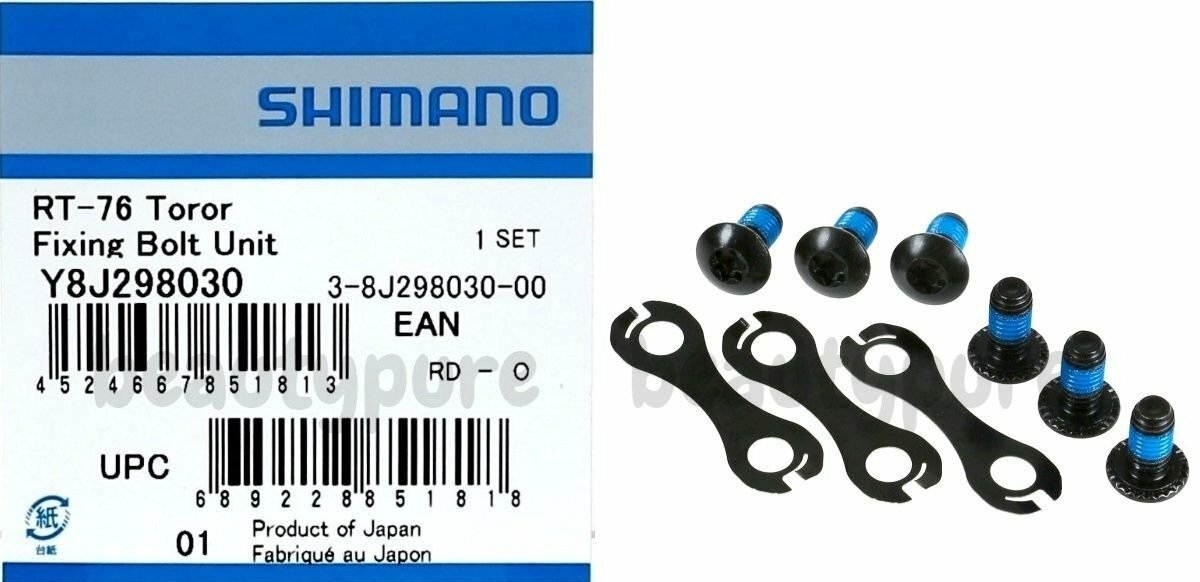 Shimano Deore XT SM-RT76 / RT86Rotor Fixing Bolt Unit Y8J298030