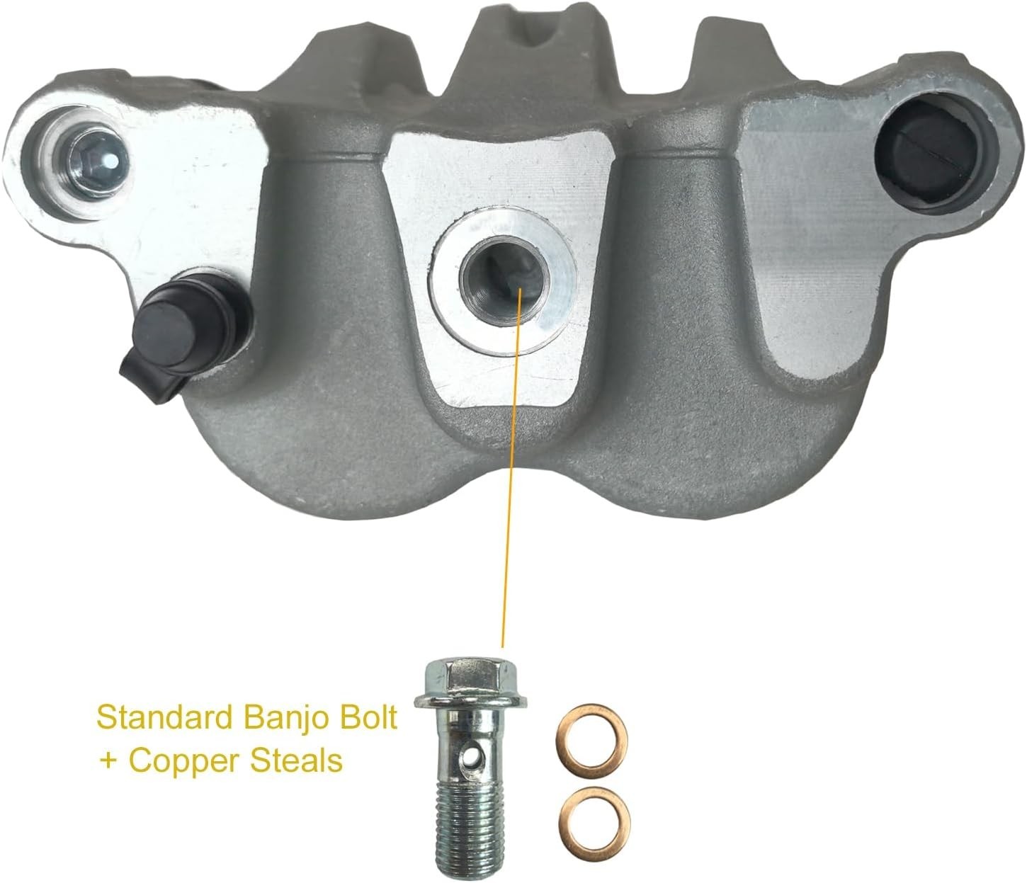 Front Left Right Brake Caliper Set with Pads Compatible with Polaris Ranger