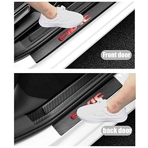 for Honda 2005-2023 2024 2025 2026 4-Door Civic Carbon Fiber Style Leather RED