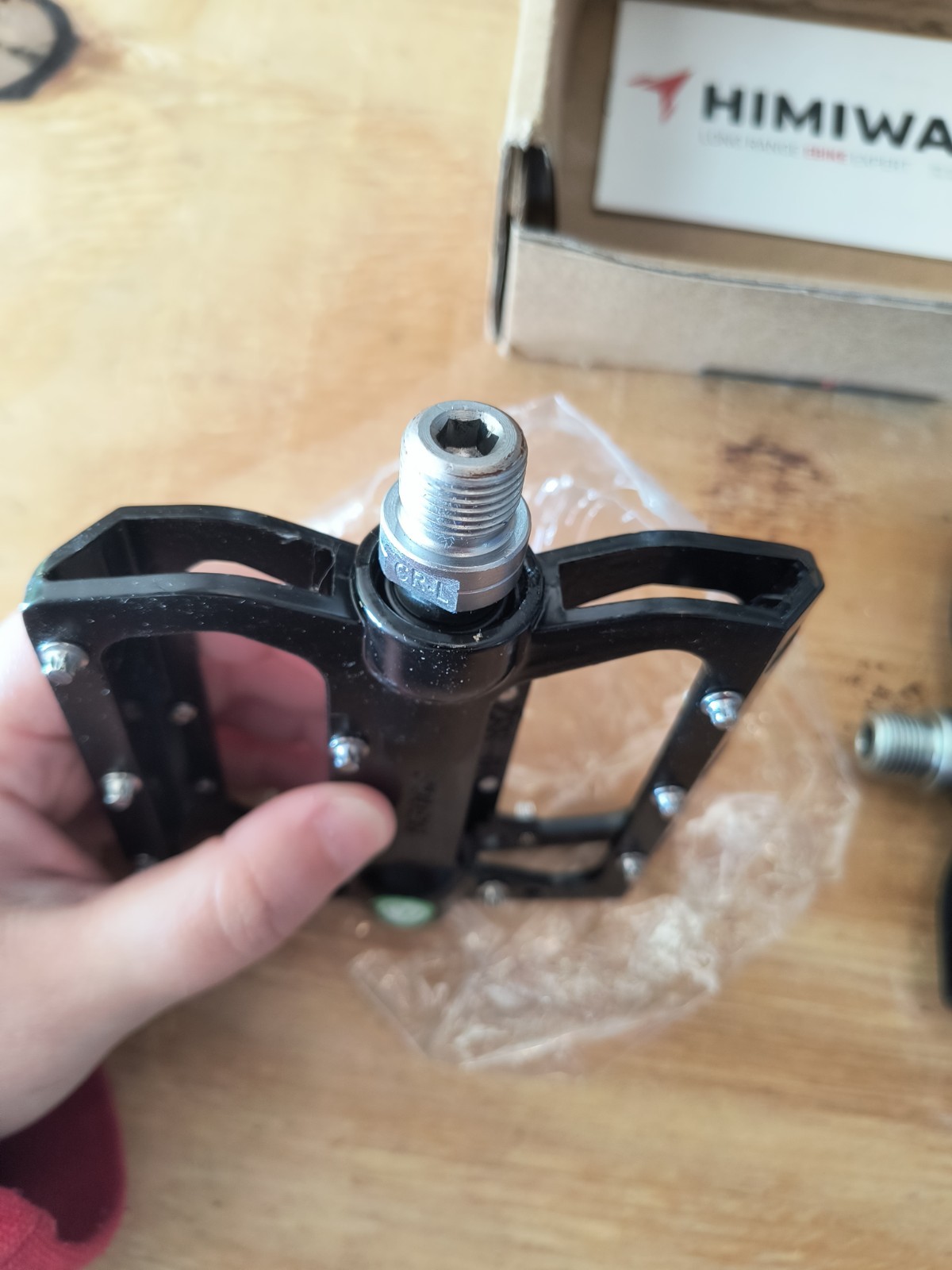 Open Box Himiway Bike Pedals 9/16″ Black With Stub Grips For Urban Commute Bike