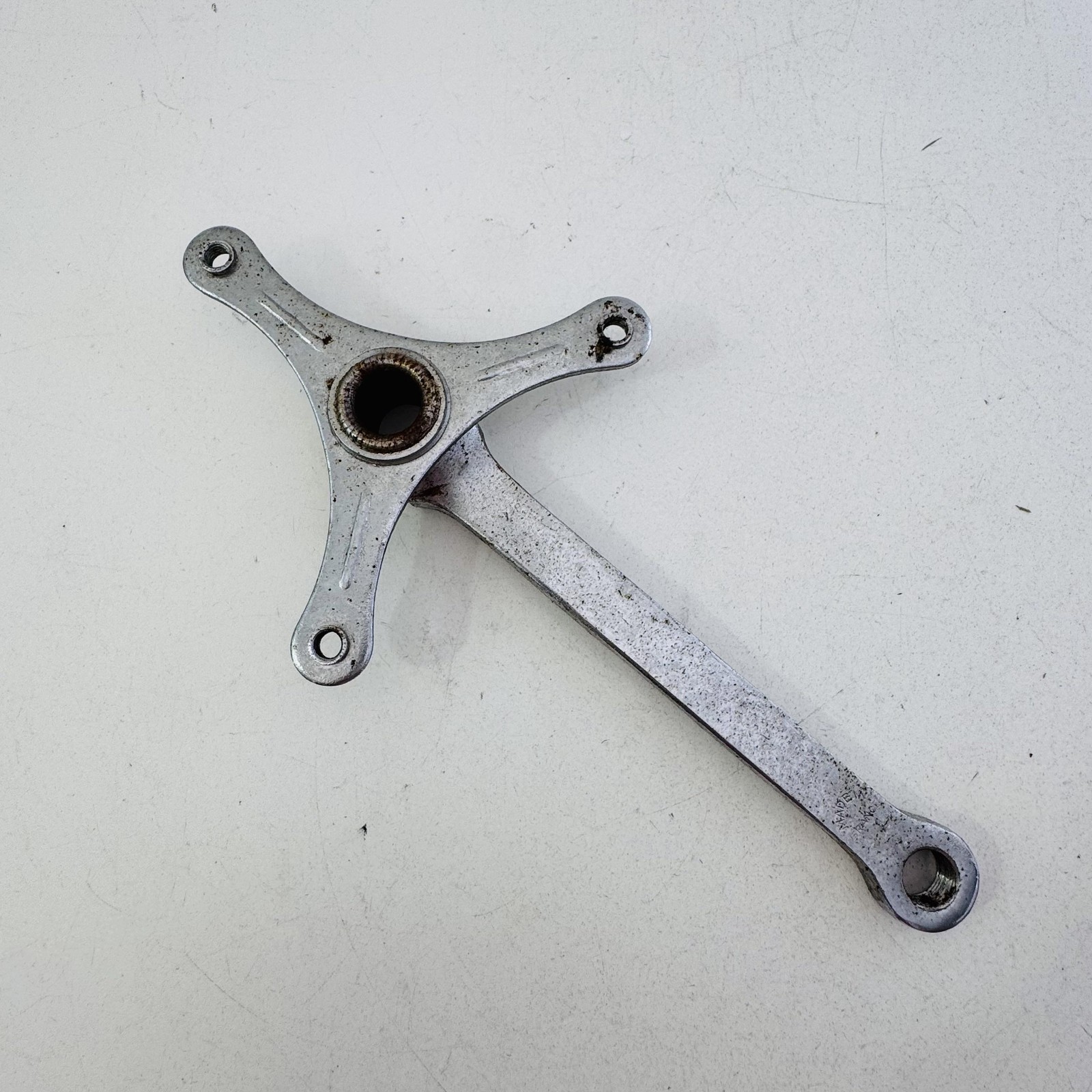 Vintage Nervar Right Crank Arm 170mm 3-Bolt Steel Silver Road Bike France A32
