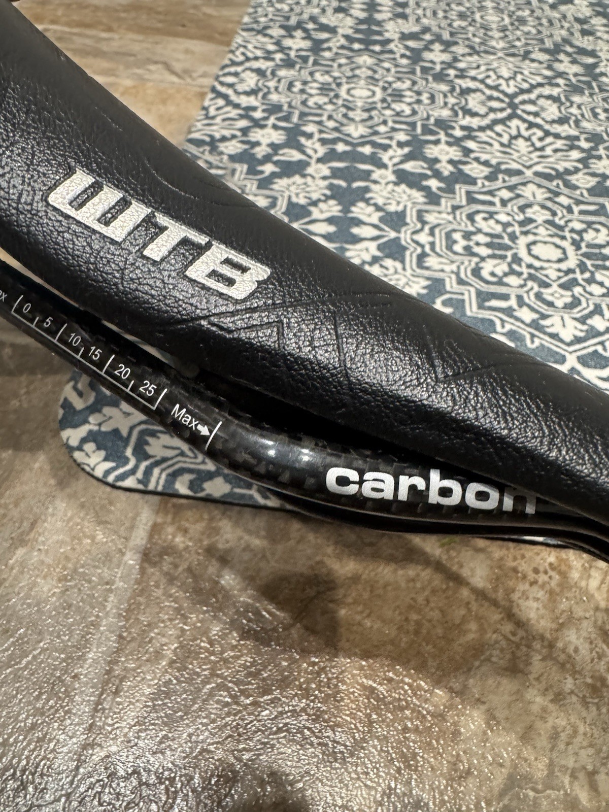 WTB Silverado Team Saddle Carbon Rails 133mm MTB Gravel Bike Seat