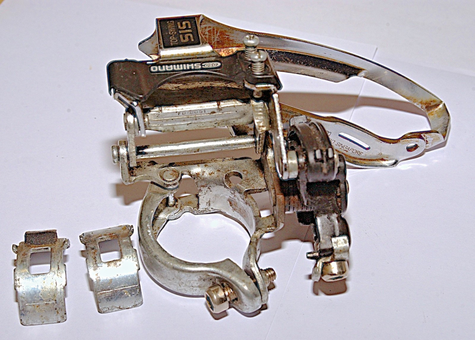 Shimano C050 FD-C051 Front Derailleur 34.9/31.8mm Touring MTB, 3×6/7-Spd for 48T