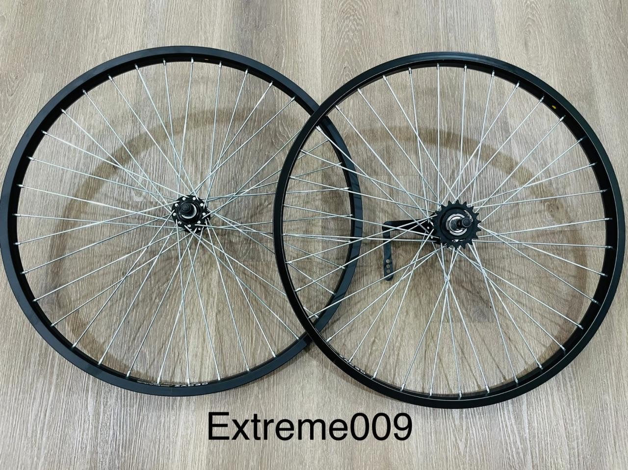 26″ Weinmann Bicycle Alloy Black Chrome Wheels 36 Spoke Front & Rear Coaster 12g