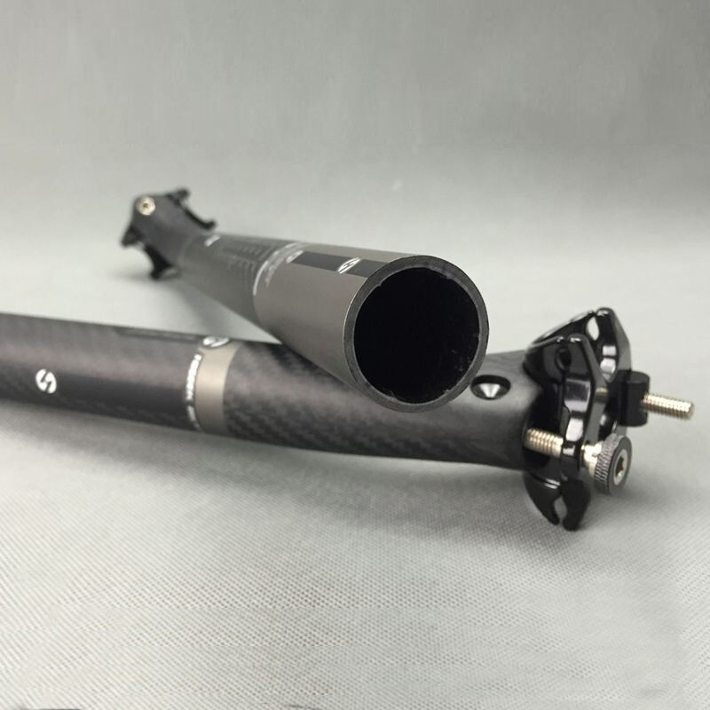 TOSEEK Carbon Fiber Seatpost Offset Mountain Road Bike Seatpost 27.2/30.8/31.6mm