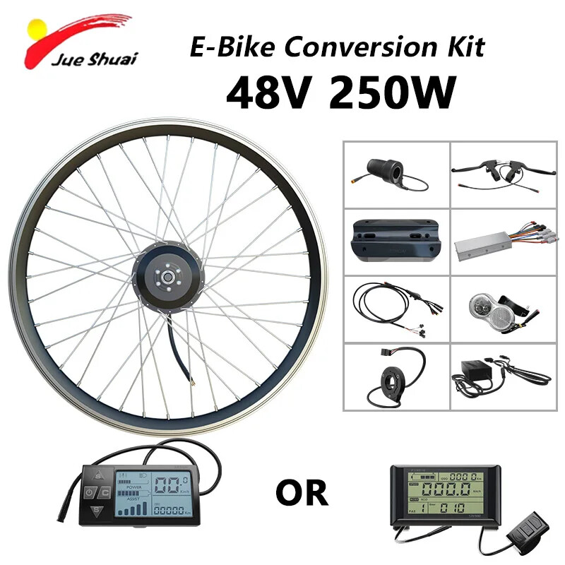 48V 250-2000W MTB Electric Bike Front/Rear Brushless Motor Wheel Waterproof Plug