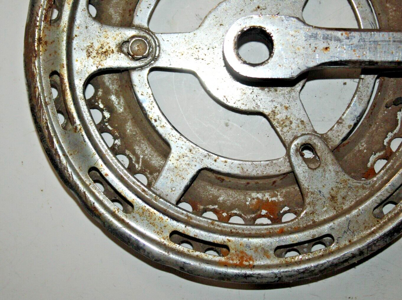 Vintage Double Drive Crank Arm BCD93-3 165mm 48/40T Touring Cotter USA Shipper