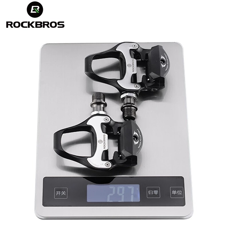 ROCKBROS Road Bike Self-lock Pedals 2pcs/set With SPD-SL/LOOK KEO Cleat 2 Sealed