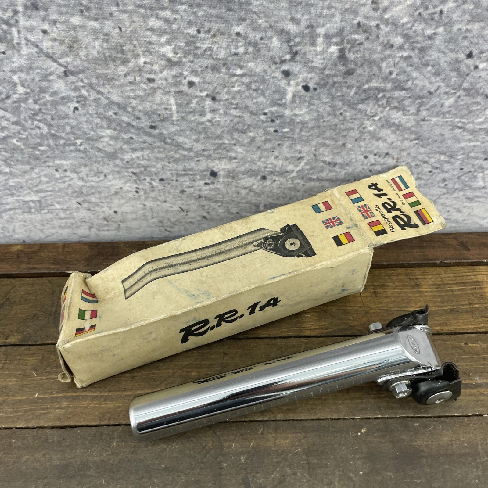 Vintage Ruggieri RR.14 Seatpost 27.2mm Reggisella NOS New Italy Bike Part