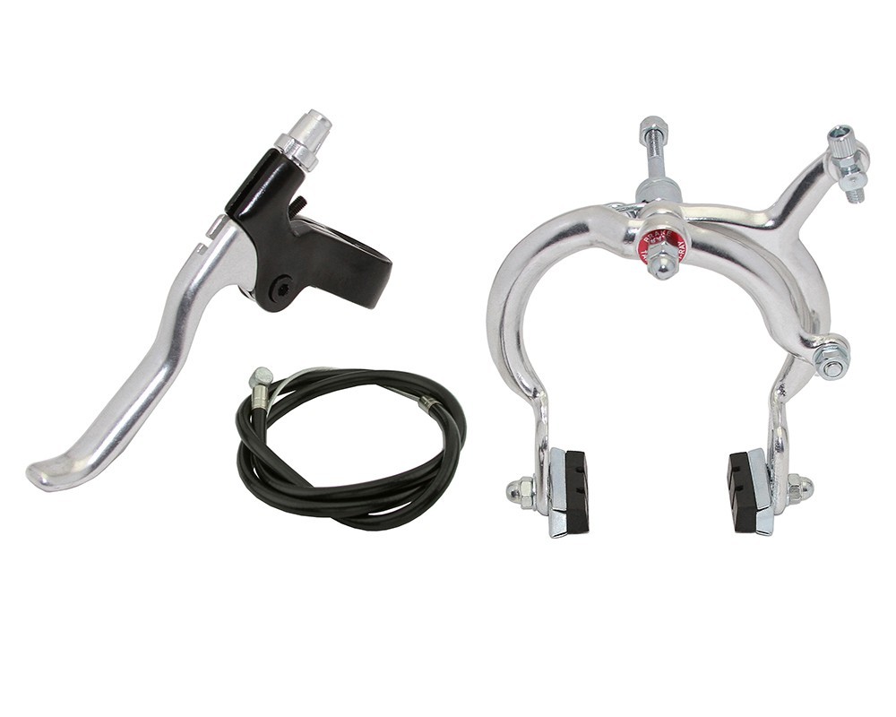 1080 Front Bicycle Alloy Side-Pull Caliper Brake Silver – Long Reach 78–102mm.