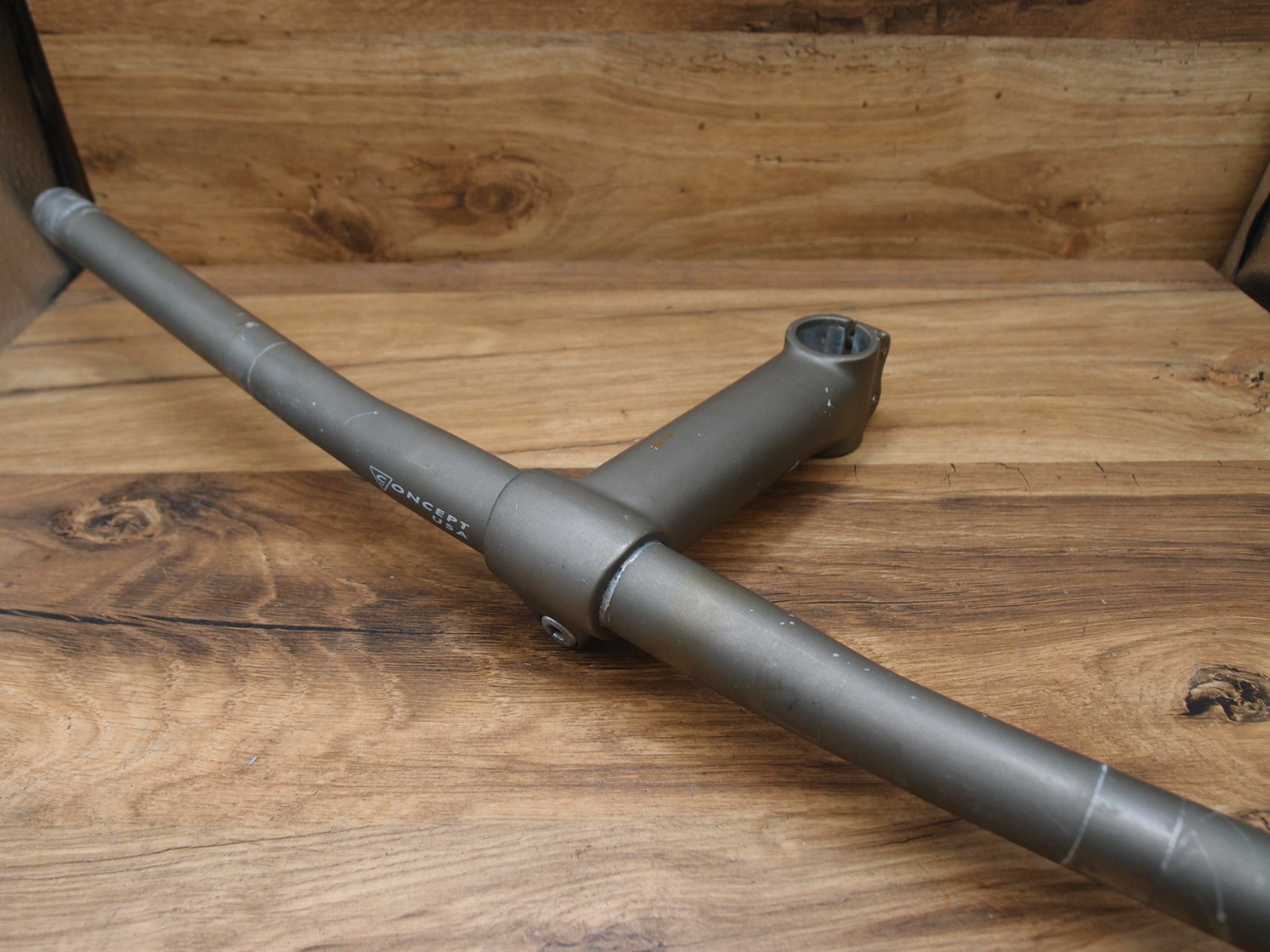 flat handlebar CONCEPT USA for MTB + ahead stem Concept 1 in