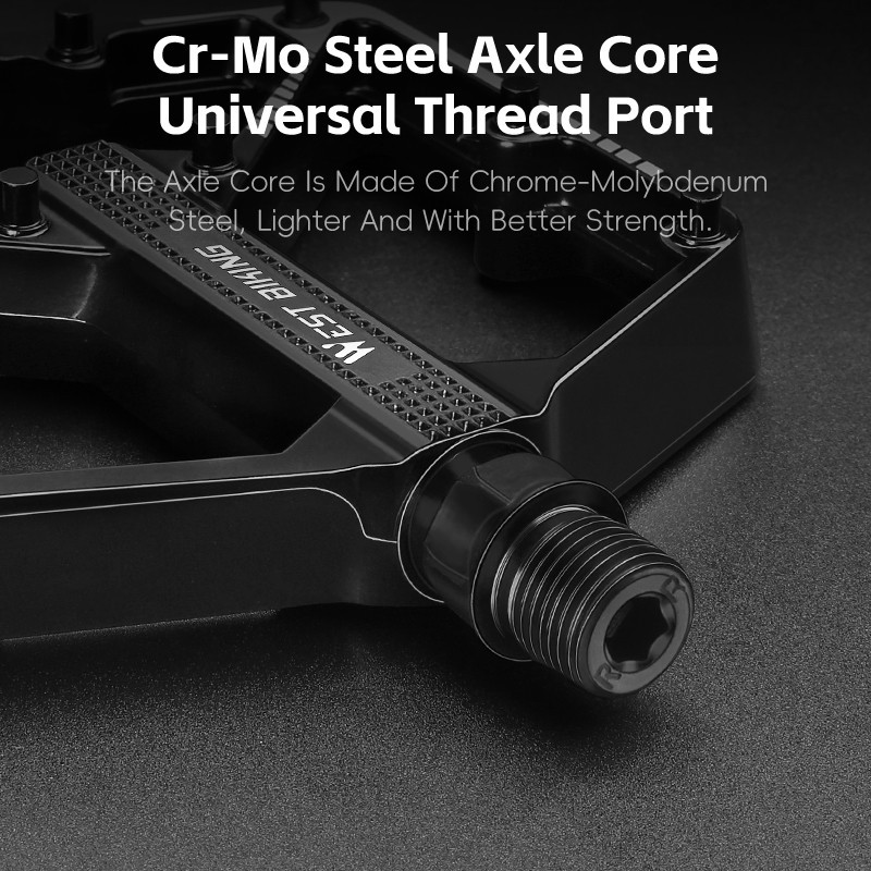 WEST BIKING Widened Cycling Pedals Ultralight DU Sealed Bearing Bicycle Pedals