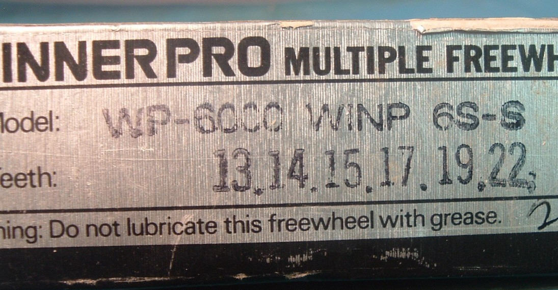 SunTour Winner Pro 6-Spd 13T-22T Freewheel NEW / NOS Road Vintage- Mint- NIB+