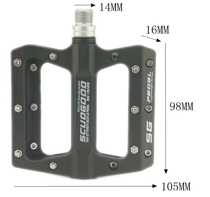 Nylon fiber Road MTB Mountain Bike Bicycle Pedal Bearing Flat Platform Pedals