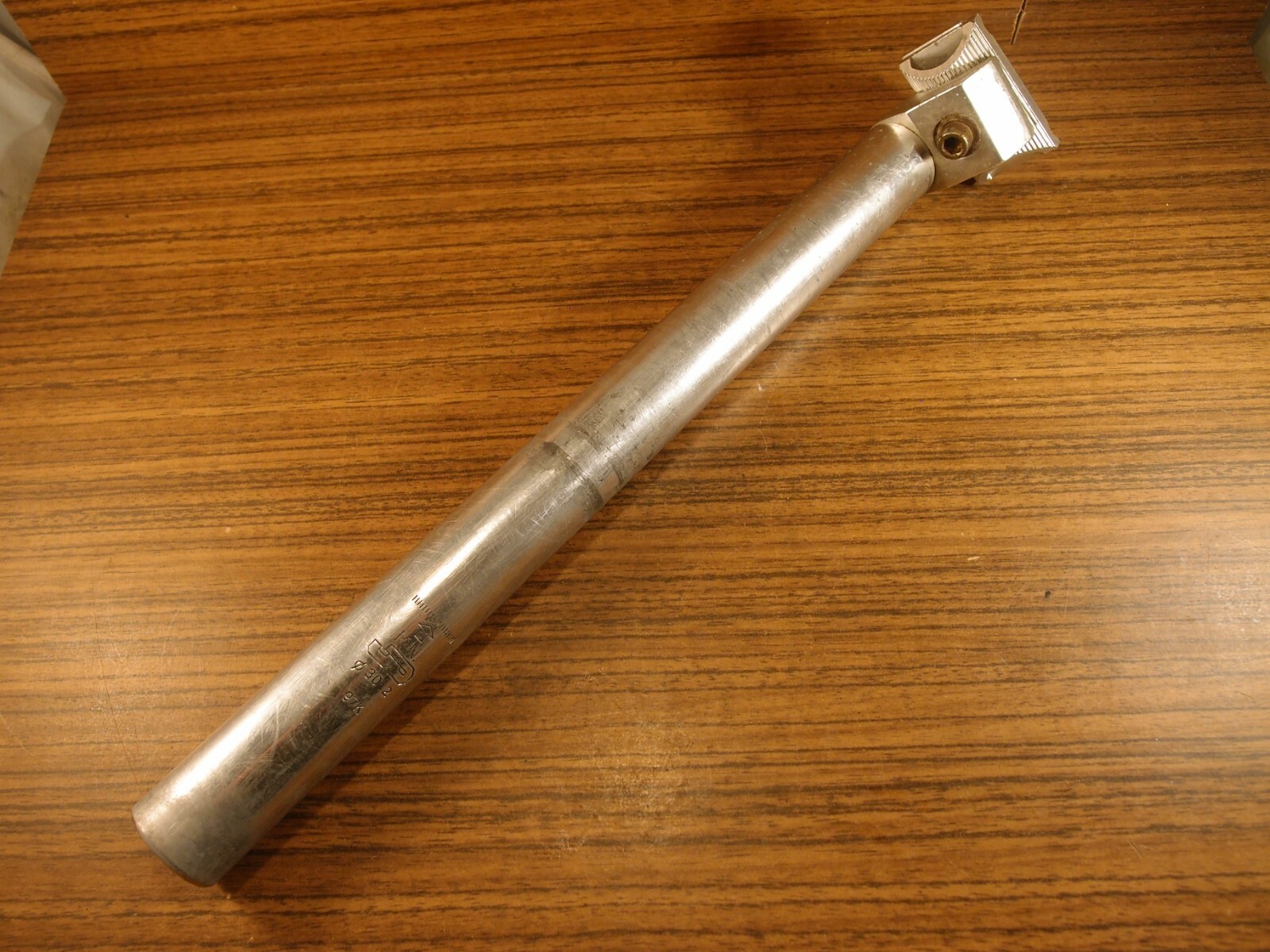 1997 MTB silver plain seatpost JD components 30.2 mm