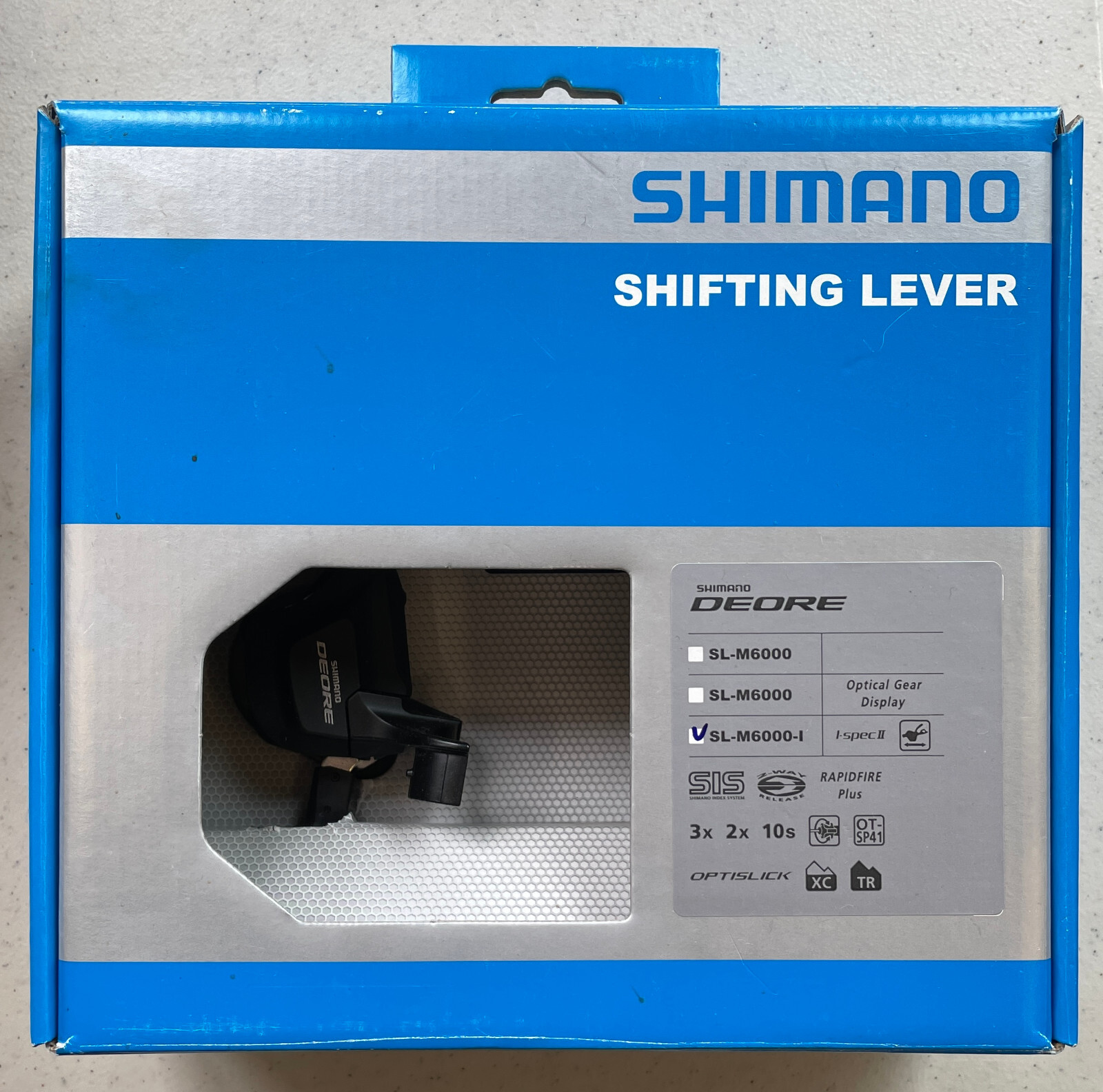 Shimano Deore M6000-I 2/3 x 10-Speed I-Spec II Shift Lever Set, Black SL-M6000-I