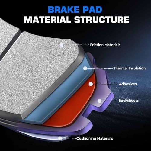 Front Rear Ceramic Disc Brake Pads Set for Hyundai Sonata, for Kia Optima