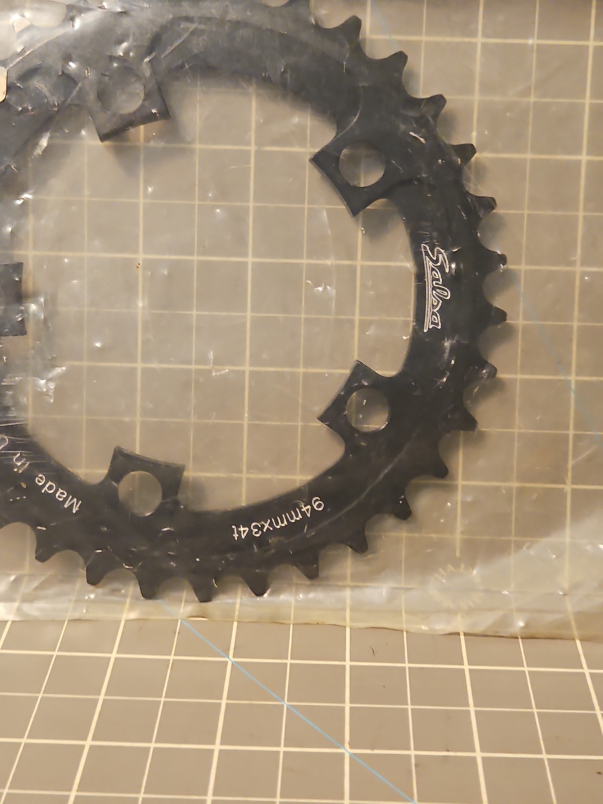 Salsa Chainring 34t Black Alloy 90s NOS New 94mm USA 7075 MTB Vintage 90s