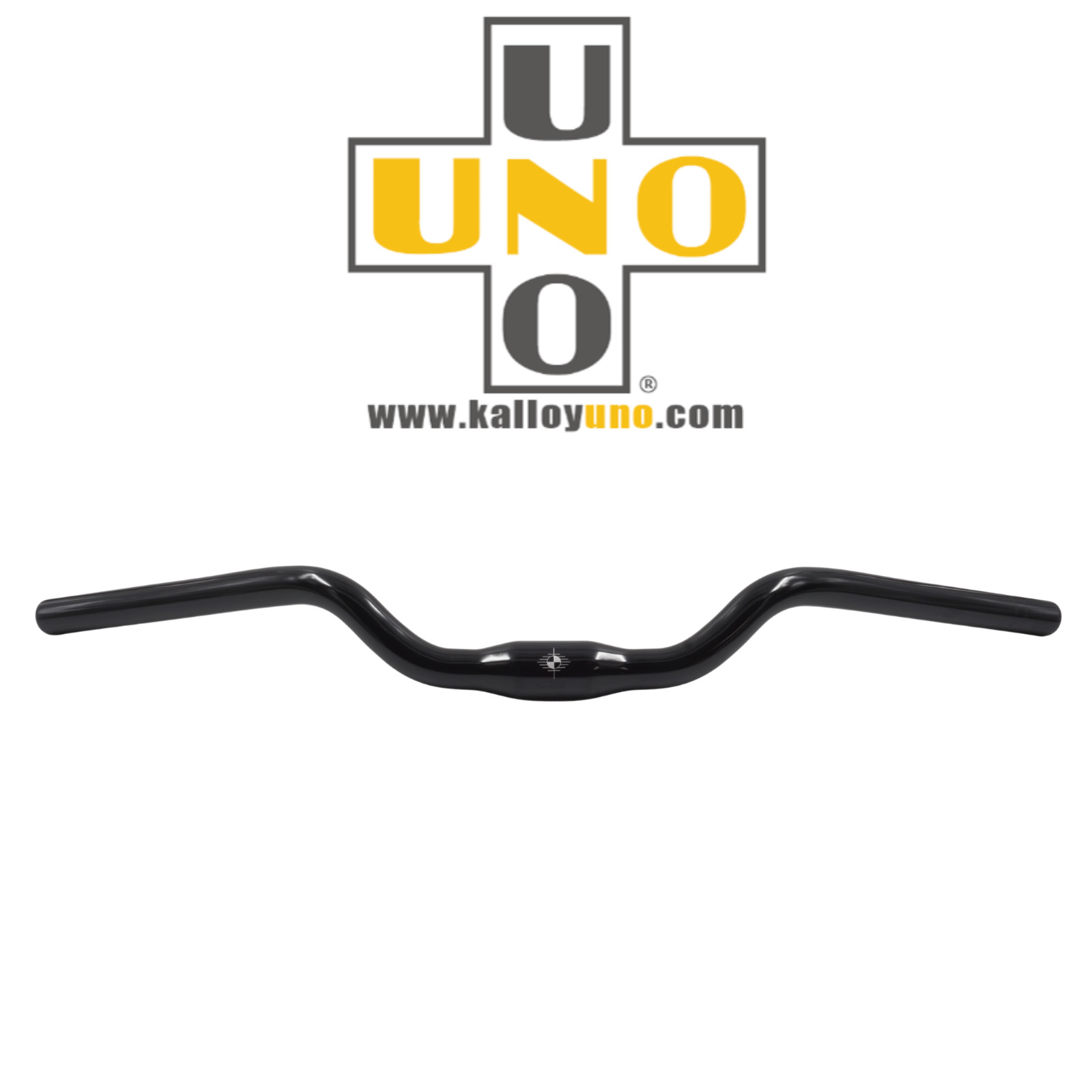 Kalloy Handlebar 45mm Rise Black MTB Hybrid Bike 31.8 clamp 600mm wide AL-078L