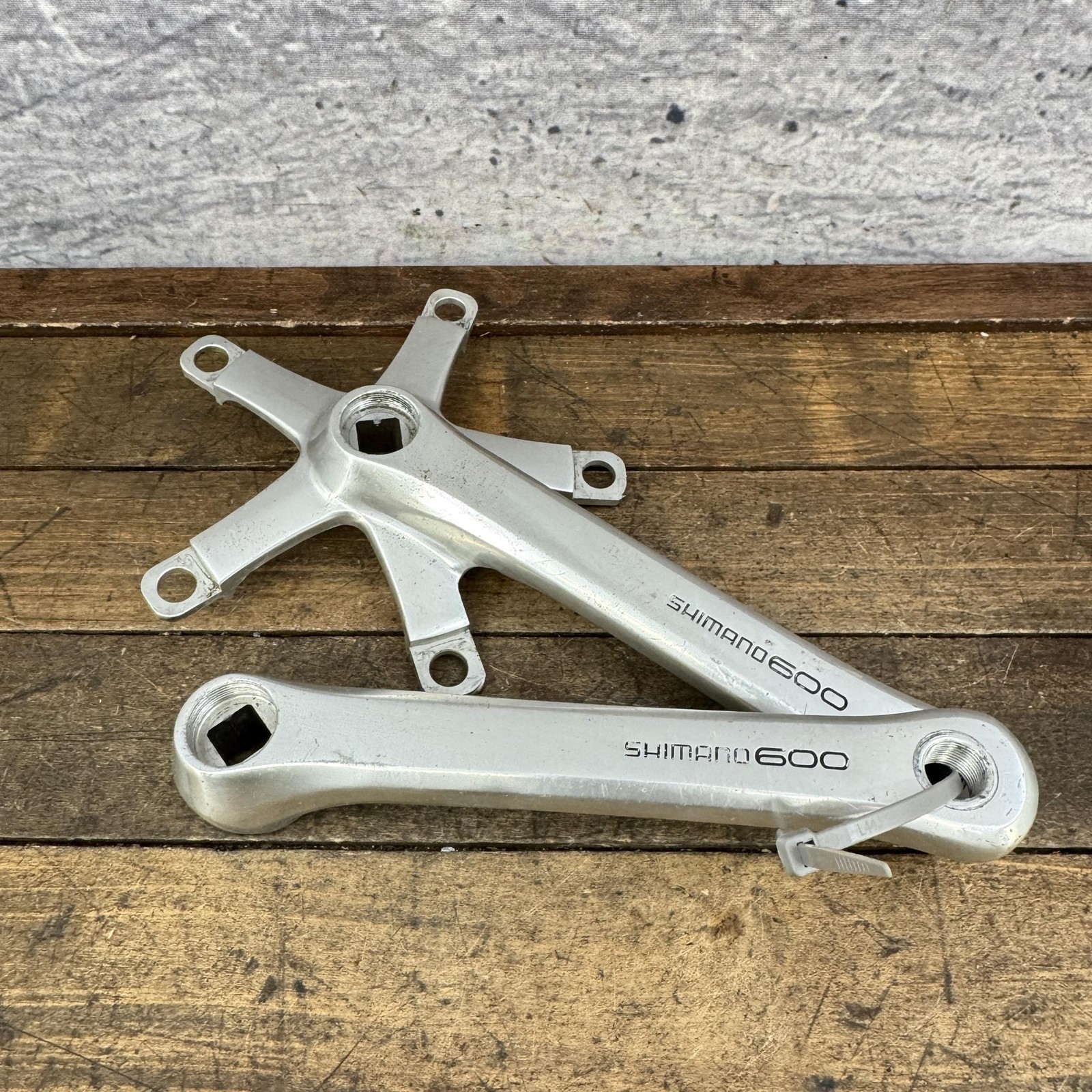Vintage Shimano 600 Crank Set 165 Mm FC-6207 Double 130 BCD 165mm Road Japan
