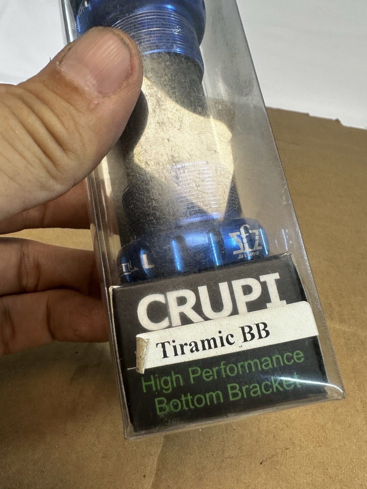 Crupi Tiramic – External BSA 1.37″ x 24T (Blue) fits (68mm or 73mm shell) – New