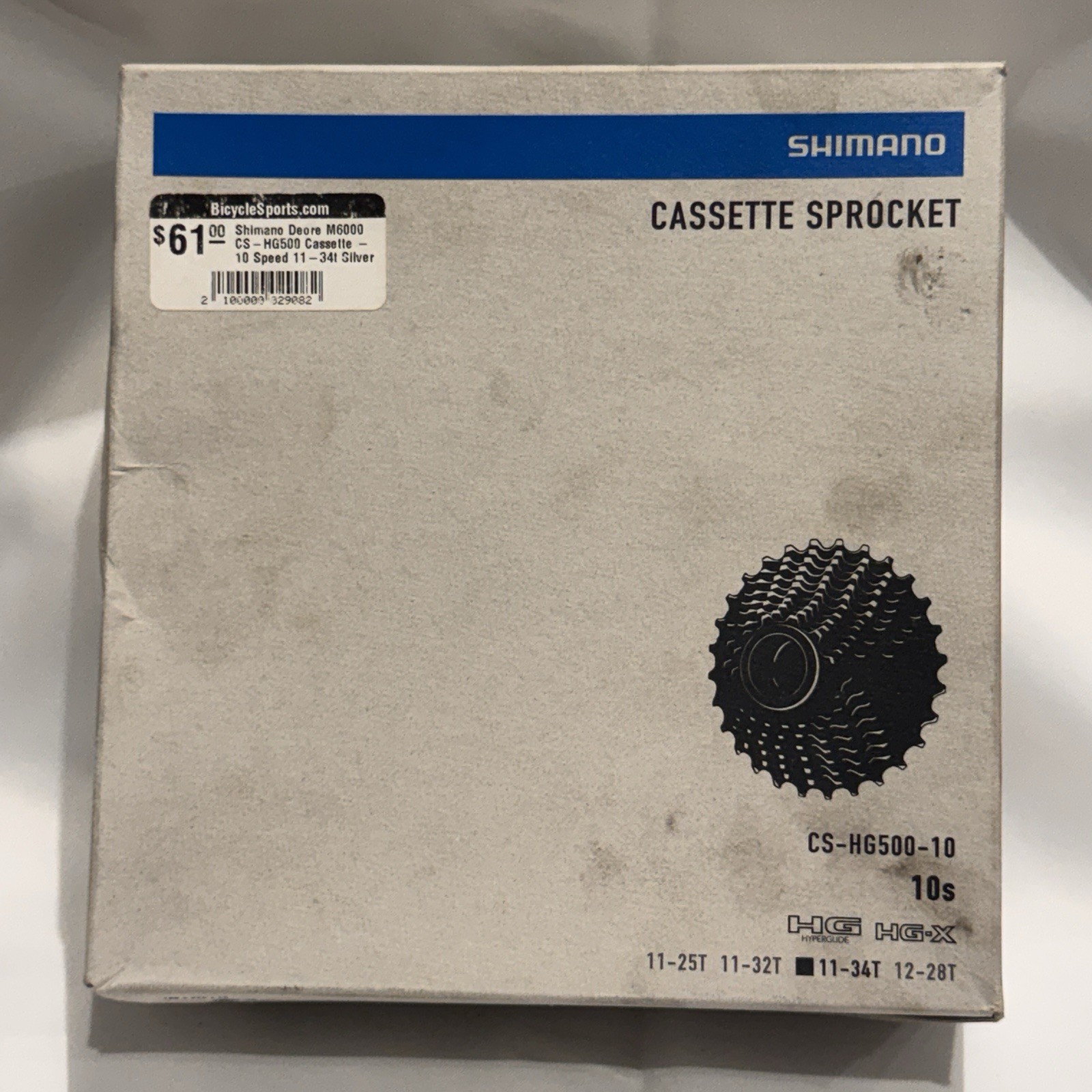 Shimano CS-HG500, 10 Speed Cassette 11-34, – Silver, HG