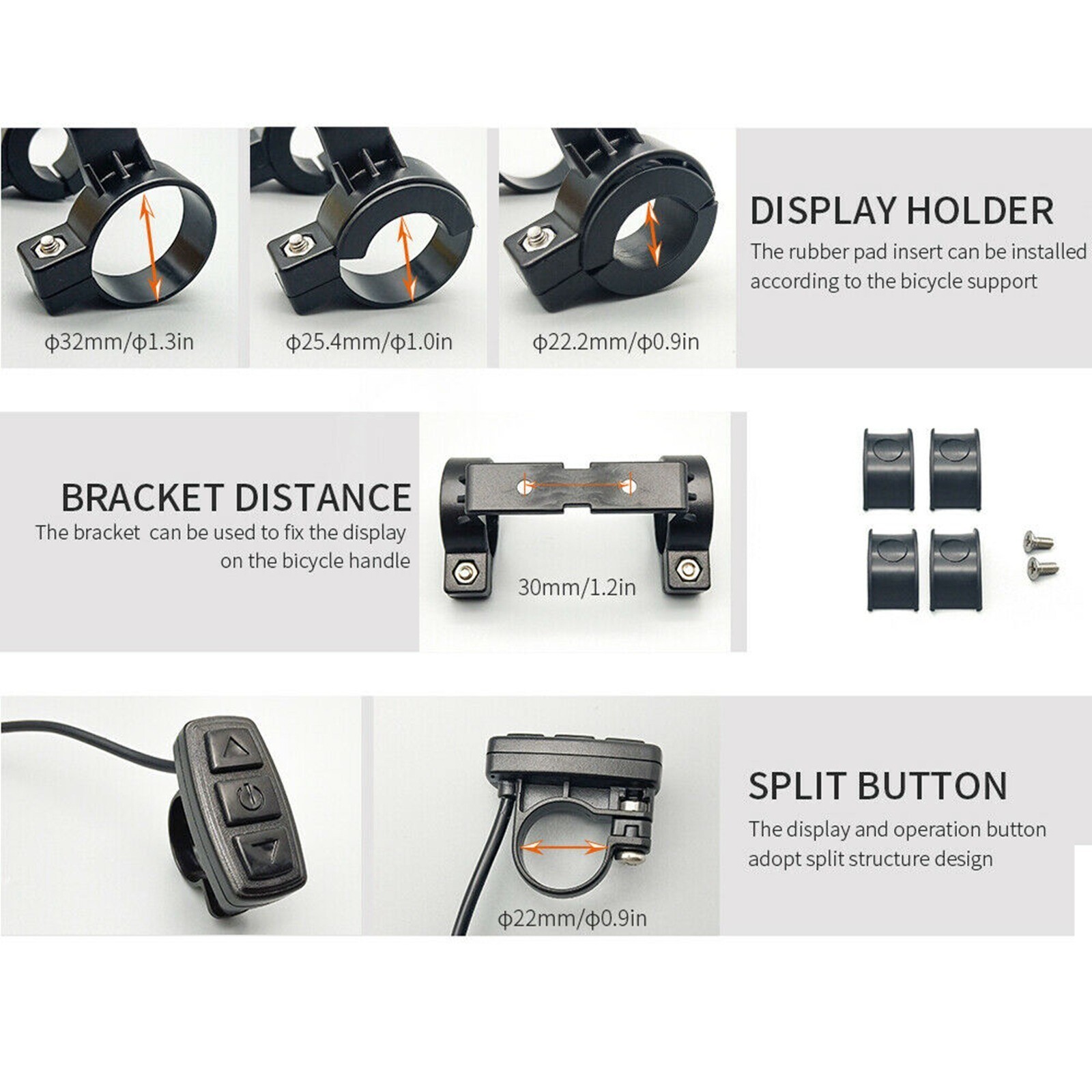 24/36/48V KT-LCD3 Display Meter Control Panel For Ebike Electric Bicycle Scooter