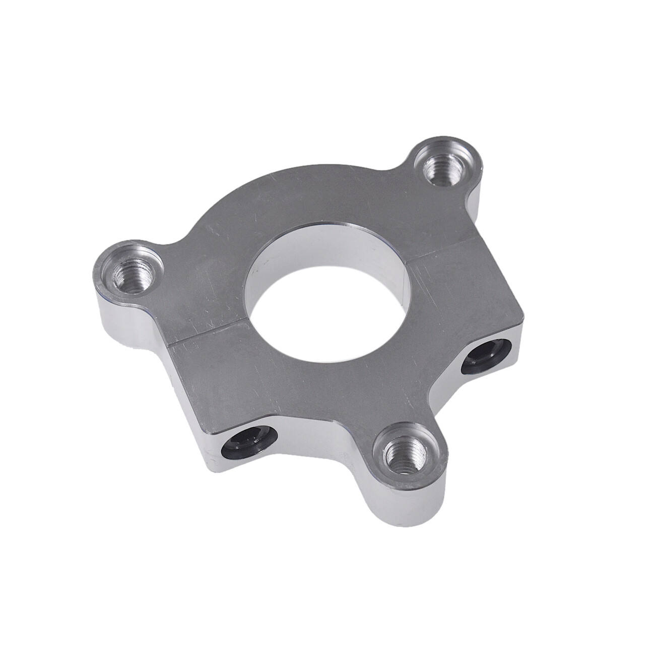 Silver 1″ / 1.5″ CNC Adapter Fit 49/50/66/80cc 2-Stroke Motorized Bicycle Bike