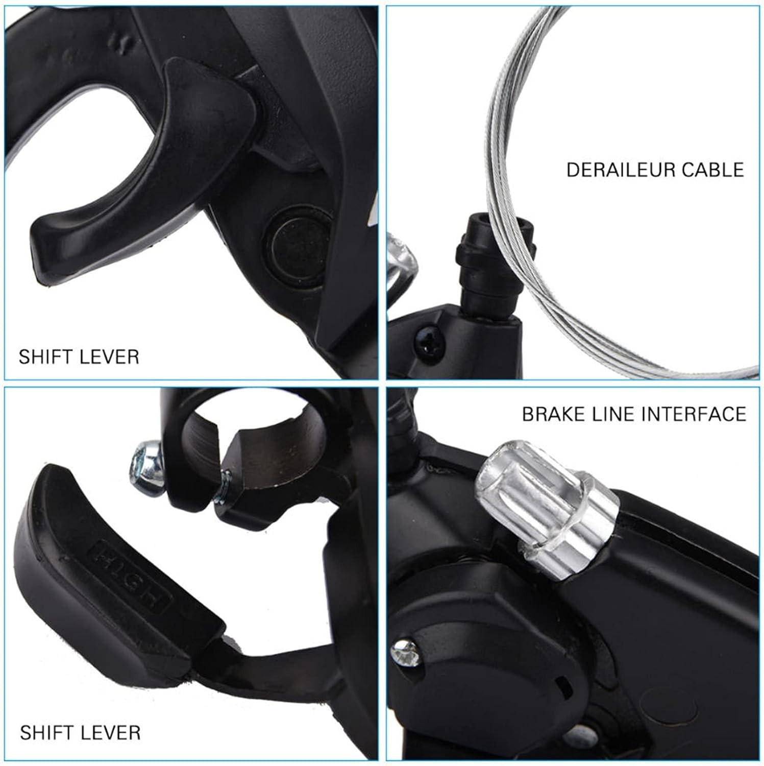 Ambidextrous 3×7 21-Speed Shifter Set for Mountain and Road Bikes – Easy Install