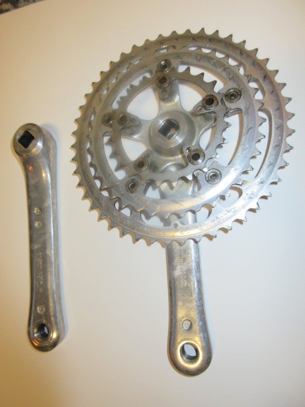 Shimano Deore FC-MT60 Triple Mountain Bike Triple Cranks 175 Crankset 48/38/24