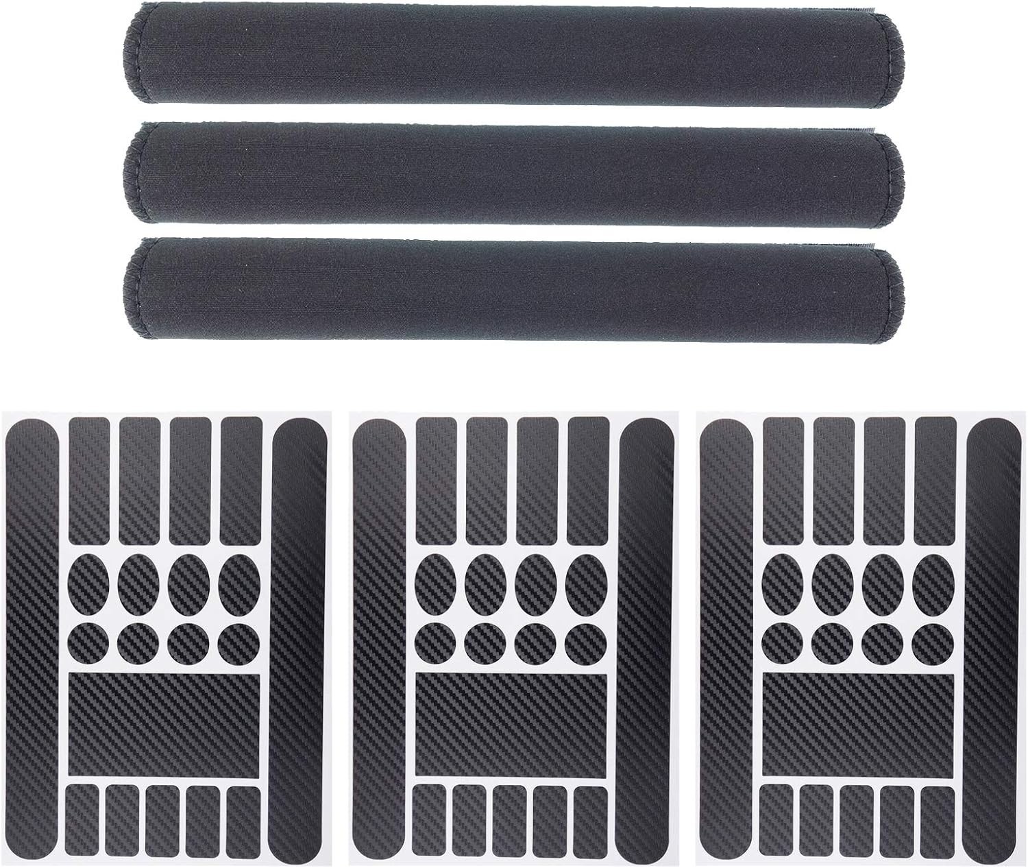 Durable 3 Pack Bike Chain Guard & Customizable Decals – 20 Stickers Included